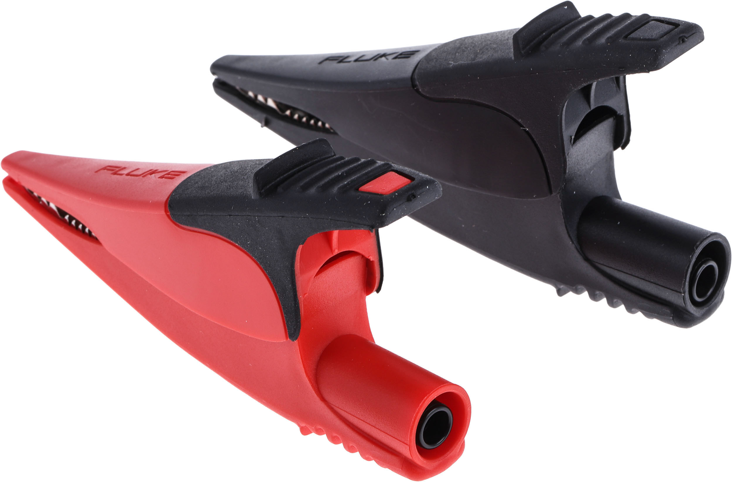 ac285-ftp Fluke Crocodile Clip, Nickel Plated Steel Contact, Black, Red