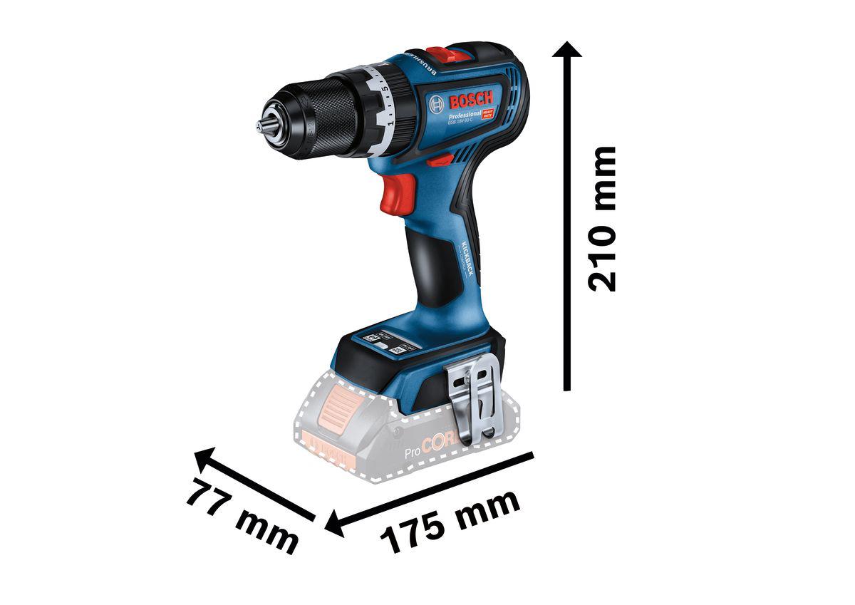 06019k6106 Bosch GSB 18V-90 E 18V Cordless Hammer Drill Li-Ion