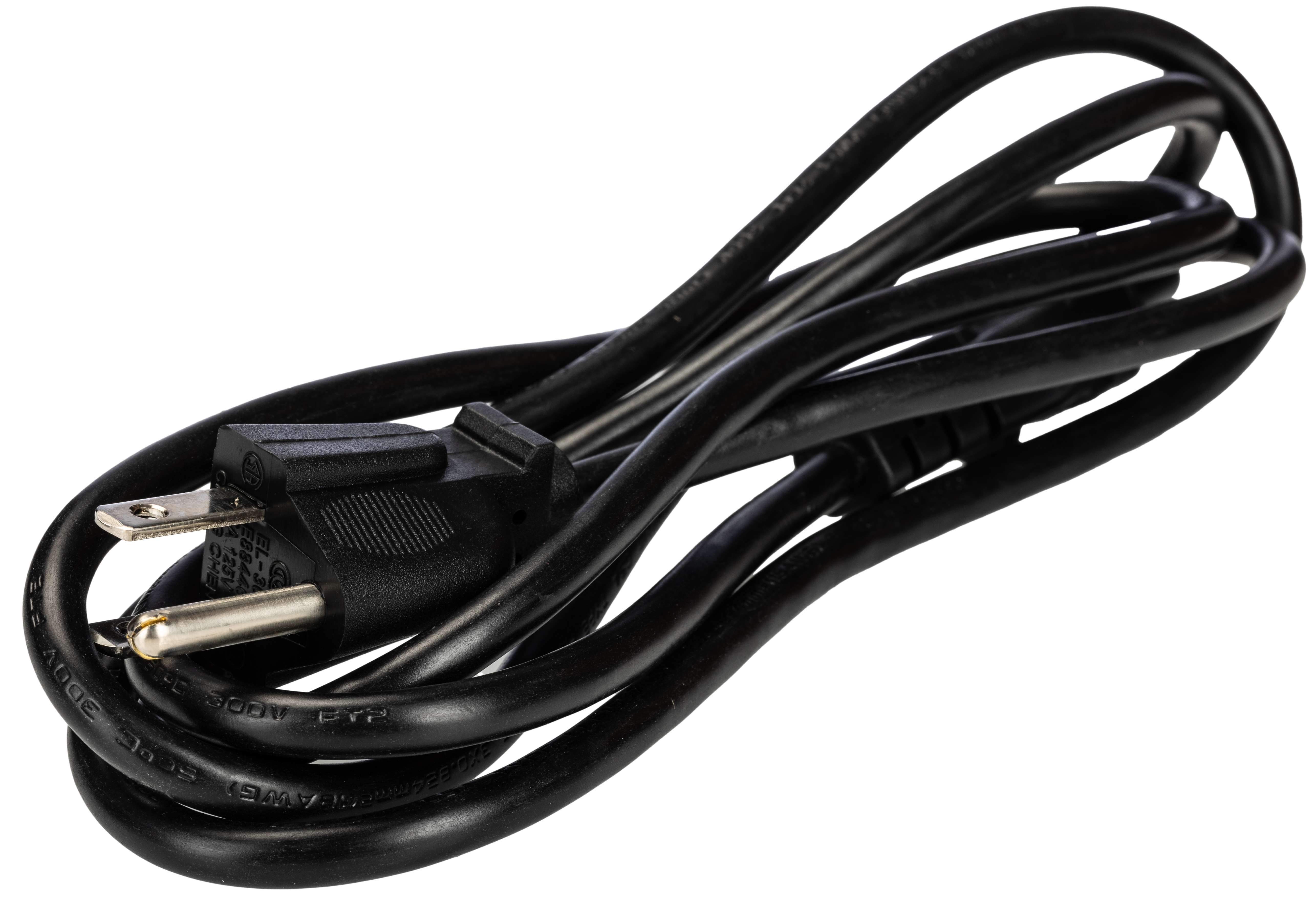 Phihong IEC C5 to NEMA 1-15 Power Cord, 1.8 m Black