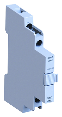 WEG Auxiliary Contact Block, 2 Contact, 2 NO, ACBS, Side, 10 A, 690V ac, ACBS-20