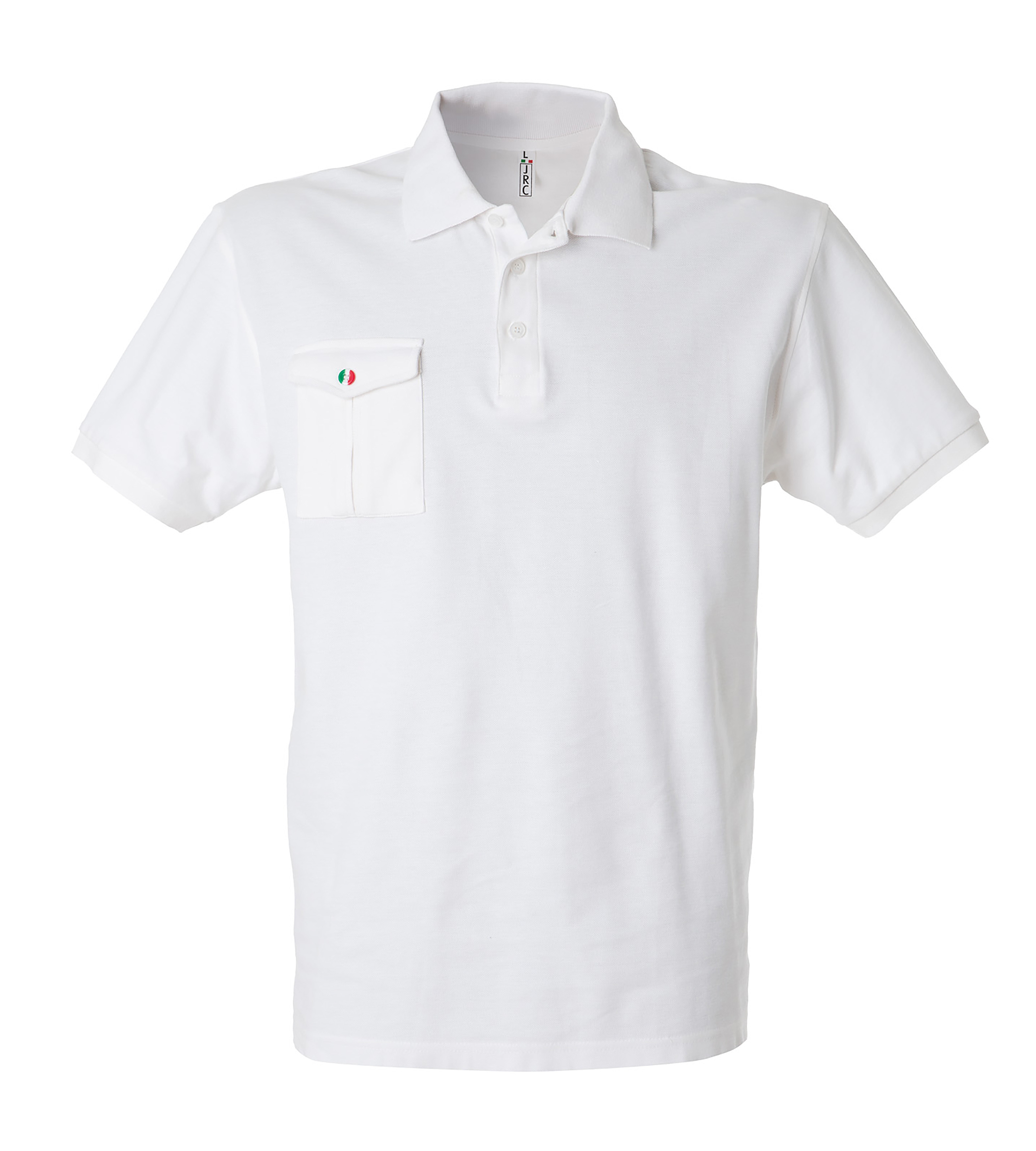 JRC 991165 White 100% Cotton Polo Shirt, UK- M, EUR- M