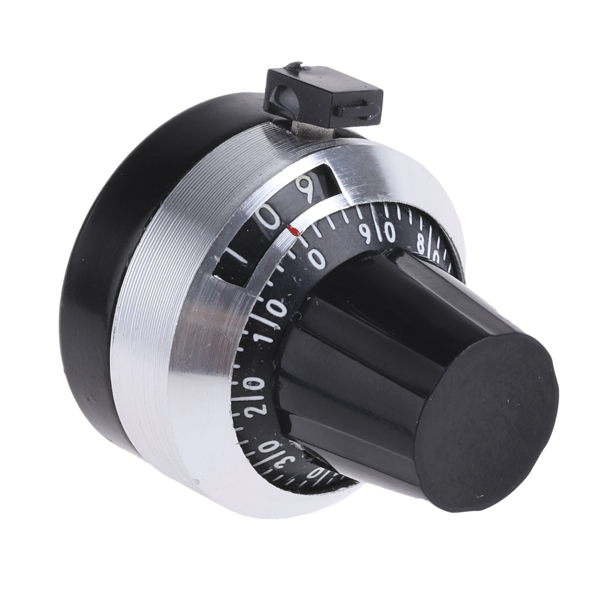 Arcol 22 mm Knob Diameter Black Collet Knob Dial for 6.35 mm Shaft Circular