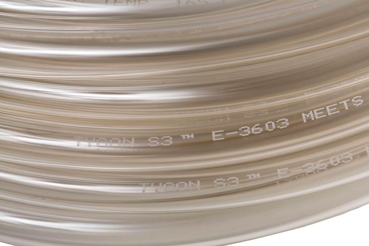 acf00007 Saint-Gobain Polyvinyl Chloride, Flexible Tubing, 3.2 mm ID, 6.4 mm OD, Clear, 15 m
