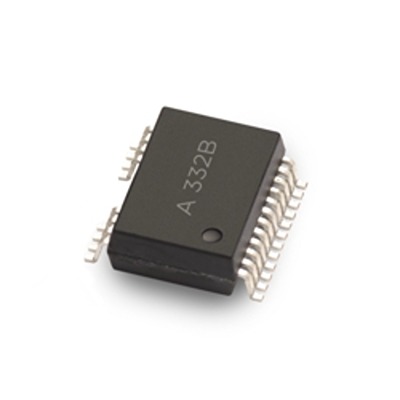 Broadcom ACFJ-332B-000E AC/DC Input 2-Channel Optocoupler, Surface Mount, 24-Pin SO-24