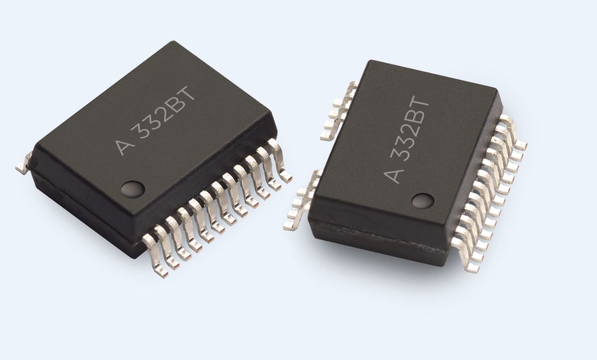 Broadcom ACFJ-332BT-000E AC/DC Input 2-Channel Optocoupler, Surface Mount, 24-Pin SO-24