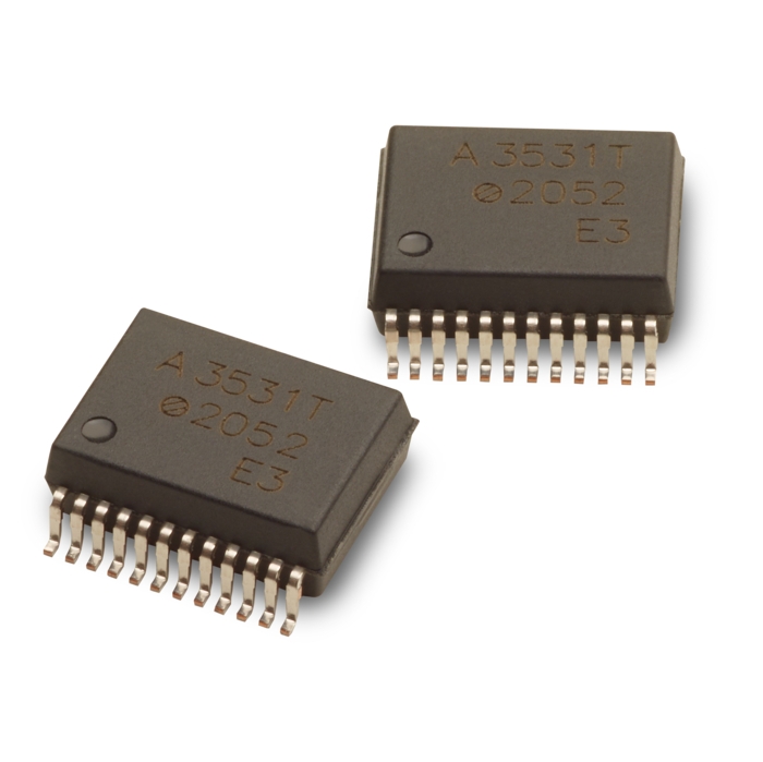 Broadcom ACFJ-3531T-000E AC/DC Input Optocoupler, Surface Mount, 24-Pin SO-24