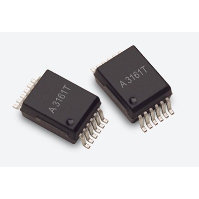 Broadcom ACFL-3161T-000E AC/DC Input Optocoupler, Surface Mount, 12-Pin SO-12