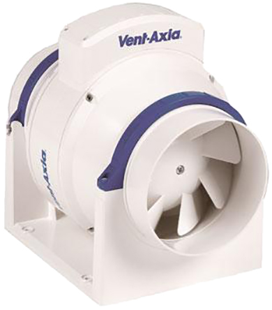 Vent-Axia ACM200 ACM Round In-Line Extractor Fan, 864 m³/h, 38 dBA, Duct Size 200 mm