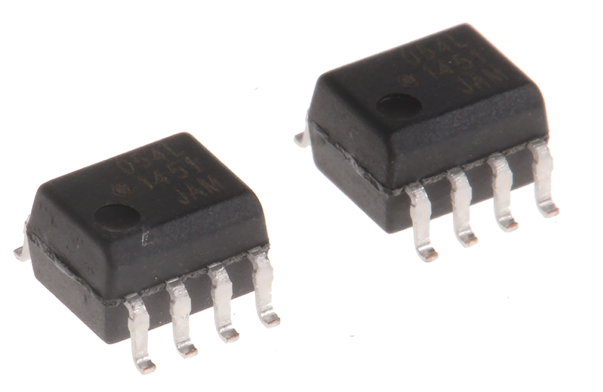 Broadcom ACPL-054L-000E DC Input 2-Channel Optocoupler, Surface Mount, 8-Pin SOIC