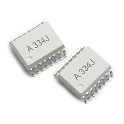 Broadcom ACPL-334J-000E AC/DC Input Optocoupler, Surface Mount, 16-Pin SO-16