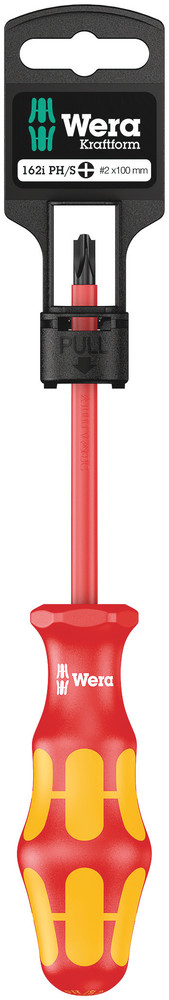 Wera Phillips, Slotted Insulated Screwdriver, PlusMinus PH1 Tip, VDE/1000V