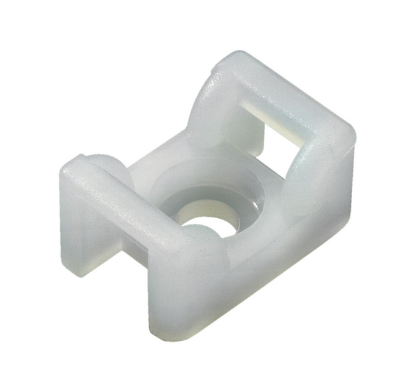 HellermannTyton Natural Cable Tie Mount 12 mm x 18mm, 6mm Max. Cable Tie Width