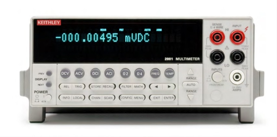 Keithley 2001 Bench Digital Multimeter, True RMS, 2.1A ac Max, 2.1A dc Max, 775V ac Max - UKAS Calibrated