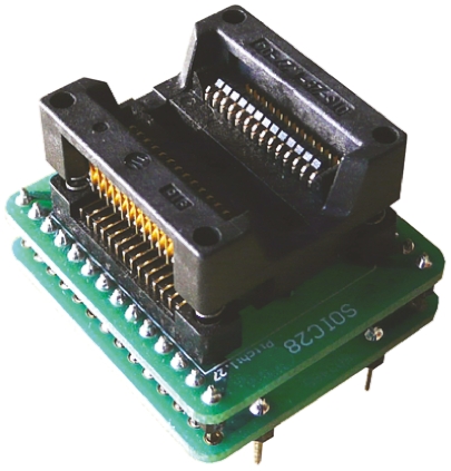 Seeit Surface Mount 1.27 mm Pitch Test & Burn-in Socket, DIP to SOIC