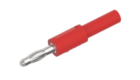 Electro PJP Red Banana Adapter With Nickle Plated Brass contacts and Nickel Plated