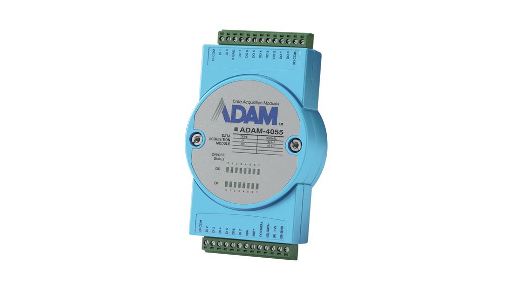 Advantech ADAM-4055 Series 16-Contact Interface Module, Terminal Block Connector, DIN Rail, 200mA