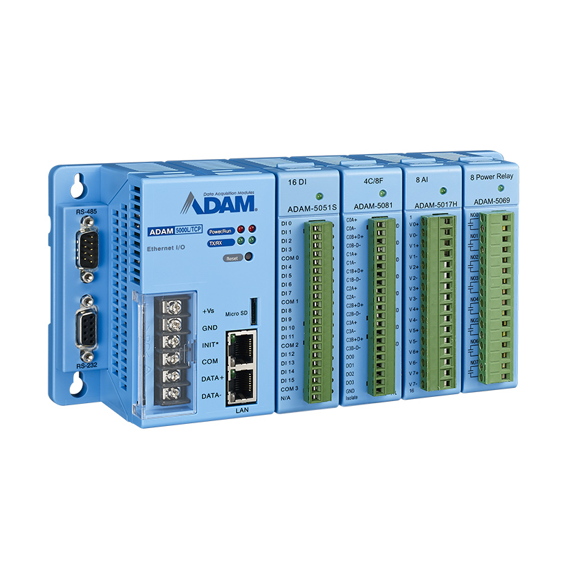 Advantech ADAM 5000L/TCP Series I/O Module for Use with Ethernet
