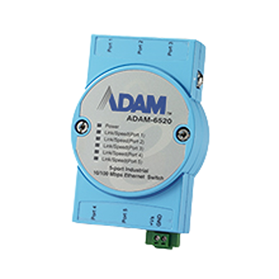 Advantech ADAM-6520-BE Unmanaged 5 Port Ethernet Switch