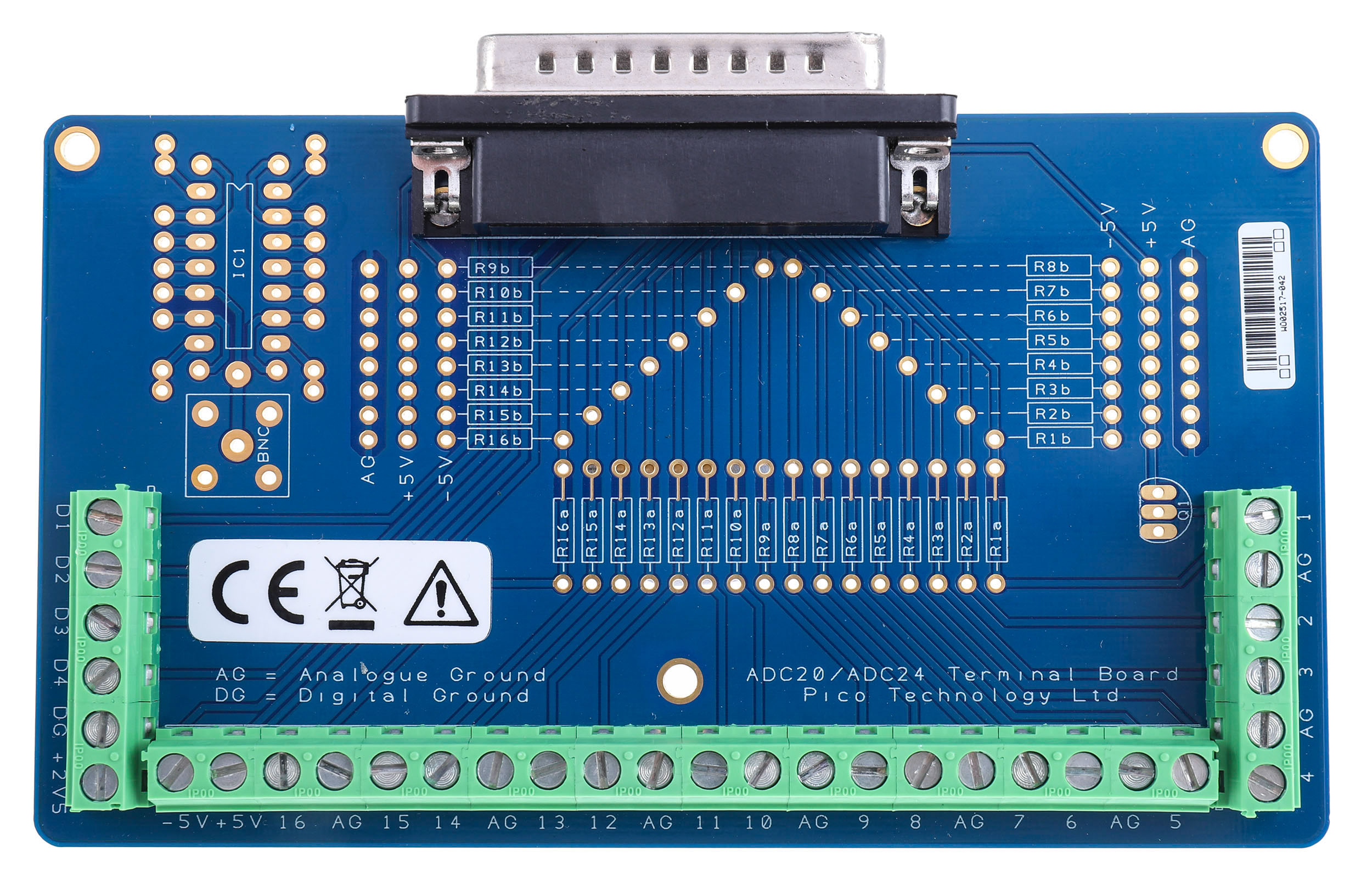 adc-20-term Pico Technology ADC-20 & TERM Voltage Data Logger, USB 2.0, USB 1.1, 8 Channel