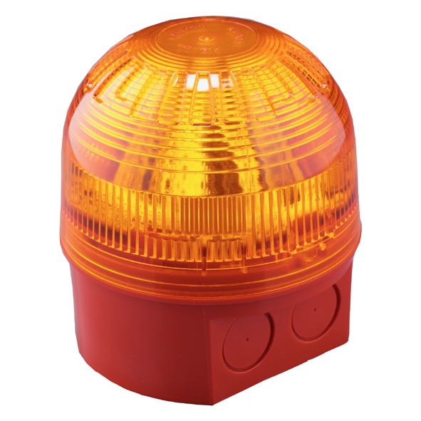 Klaxon PSB Series Amber Synchronised Flash Beacon, 10 → 60 V, Base Mount, LED Bulb, IP65
