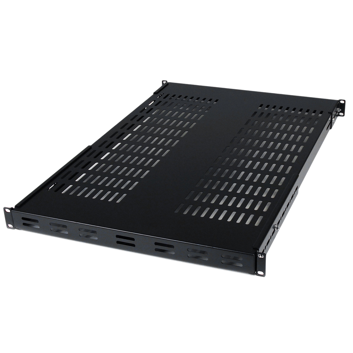 StarTech.com Black Shelf, 2 U, 80kg Load, 17.5in x 700 mm x 970 mm x 500 mm