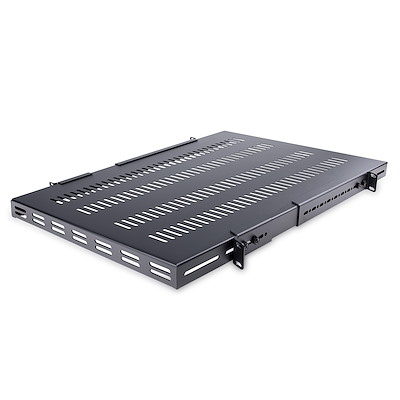 StarTech.com ADJ Series Black Shelf, 1 U, 150kg Load, 446mm x 965 mm