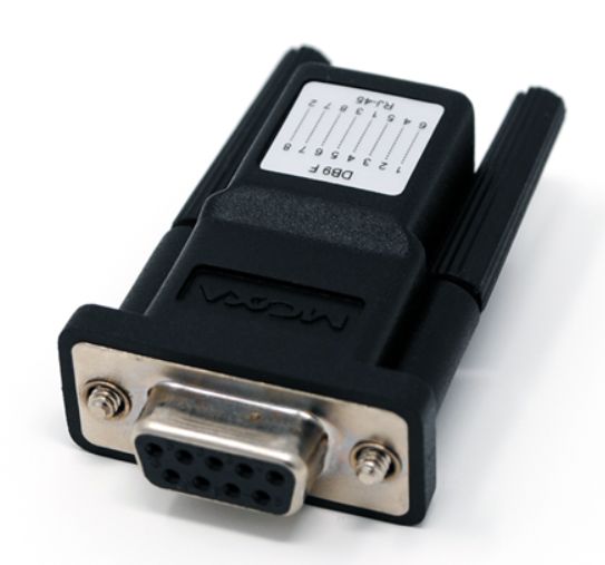 MOXA RJ45 to Female to 9 Pin (Serial), D-Sub Female Adapter