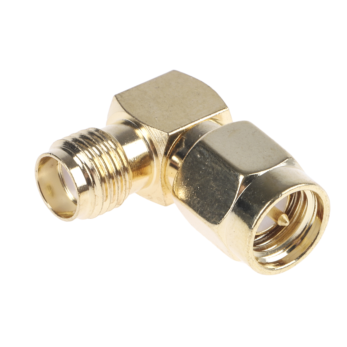 RF Solutions Right Angle 50 Ω RF Adapter 3GHz Male Female