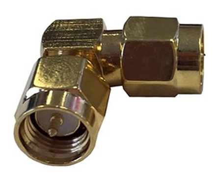 RF Solutions Right Angle 50 Ω RF Adapter 6GHz Male Male