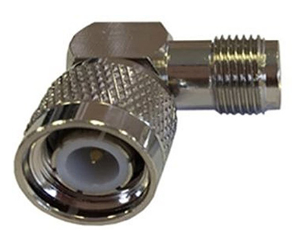 RF Solutions Right Angle 50 Ω RF Adapter Male Female