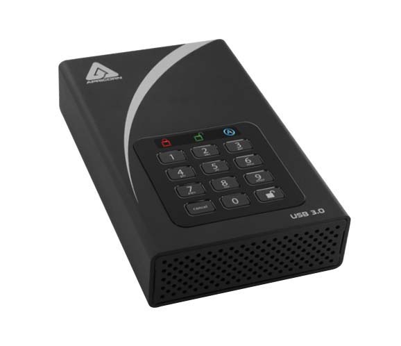 Apricorn Aegis Padlock DT Portable 2 TB External Portable Hard Drive
