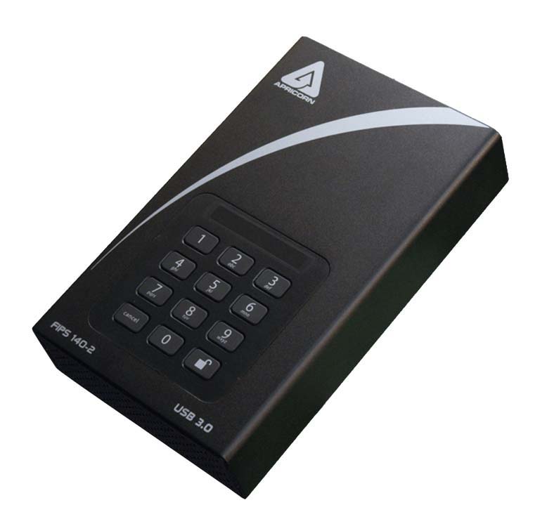 Apricorn Aegis Padlock DT Portable 2 TB External Portable Hard Drive