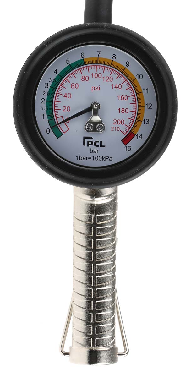 PCL Tyre Inflator 15 bar, 1/4 in Air Inlet (BSP)