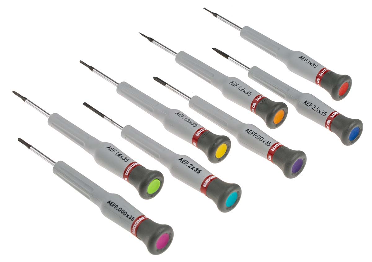 aej1 Facom Phillips, Slotted Precision, 8-Piece