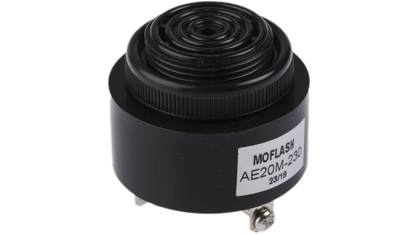 Moflash AE20M Series Buzzer Panel, IP55, AC 240V, 1-Tone 95 dB @ 1m