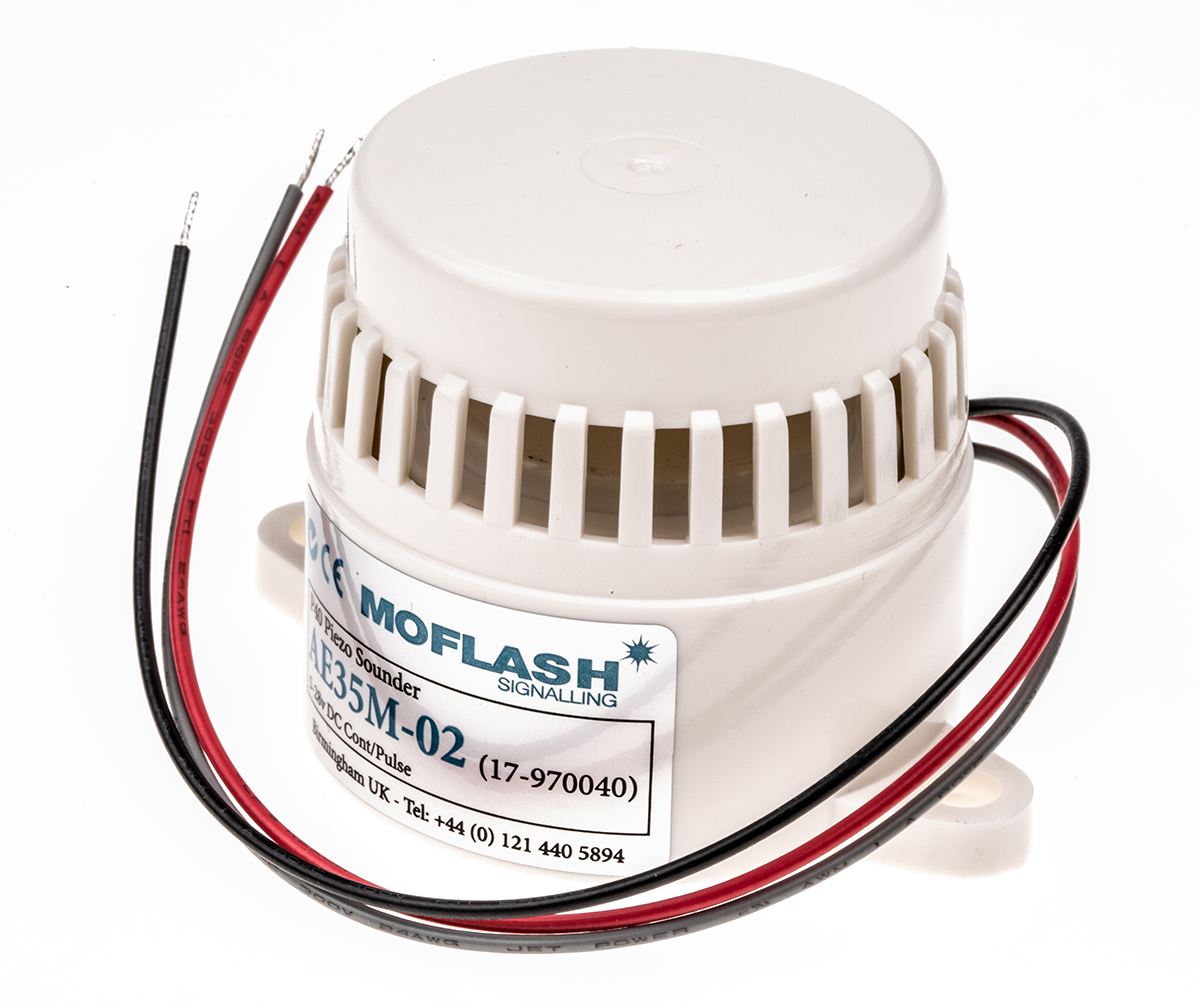 Moflash AE35M Series Horn Panel, IP30, DC 24V, 2-Tone 95 dB @ 1m