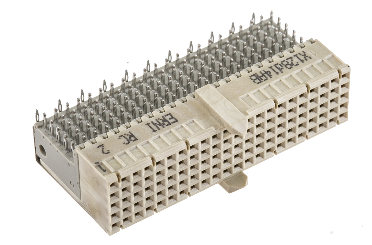114809-5646489-1 ERNI 2mm Pitch Backplane Connector, Female, Right Angle, 5 Row, 110 Way