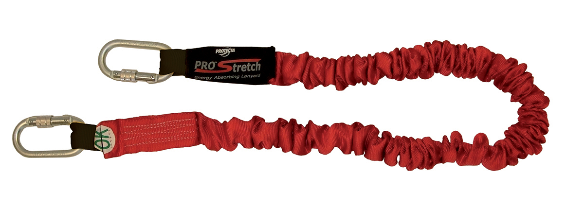 Protecta 2 m Fall Arrest Shock Absorbing Lanyard Carabiner Single