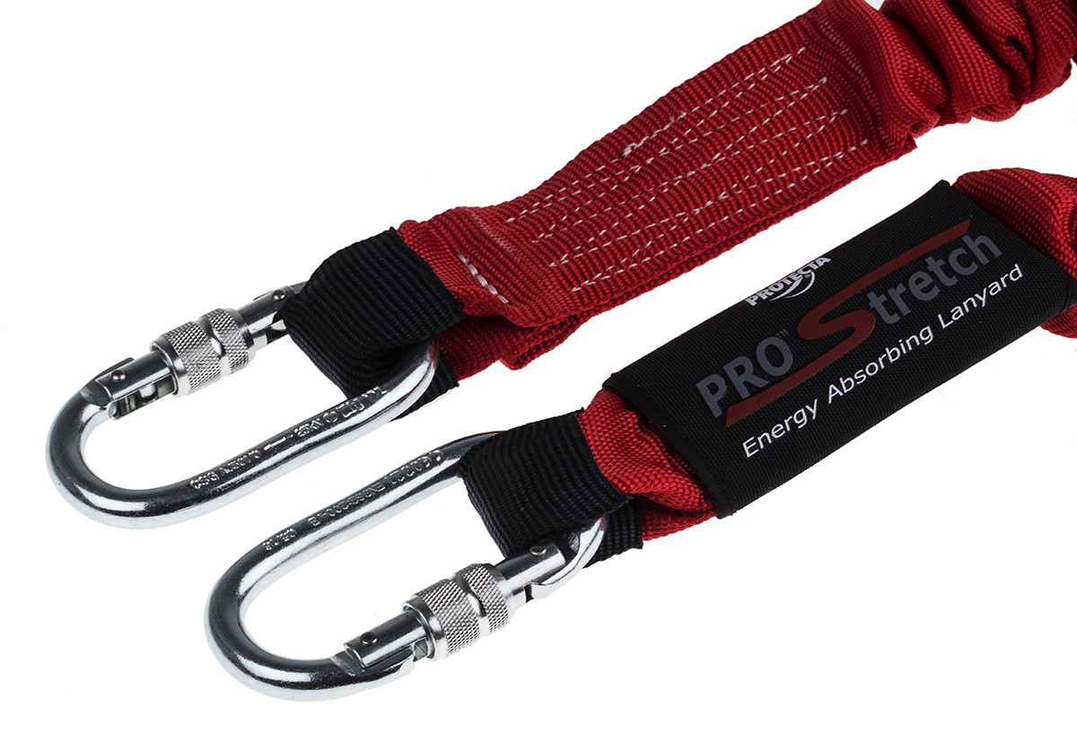 ae5220saa Protecta 2 m Fall Arrest Shock Absorbing Lanyard Carabiner Single