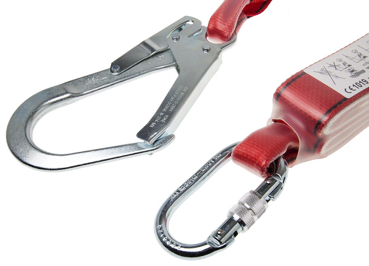 ae5296 Protecta 2 m Fall Arrest Shock Absorbing Lanyard Screw Carabiner Single