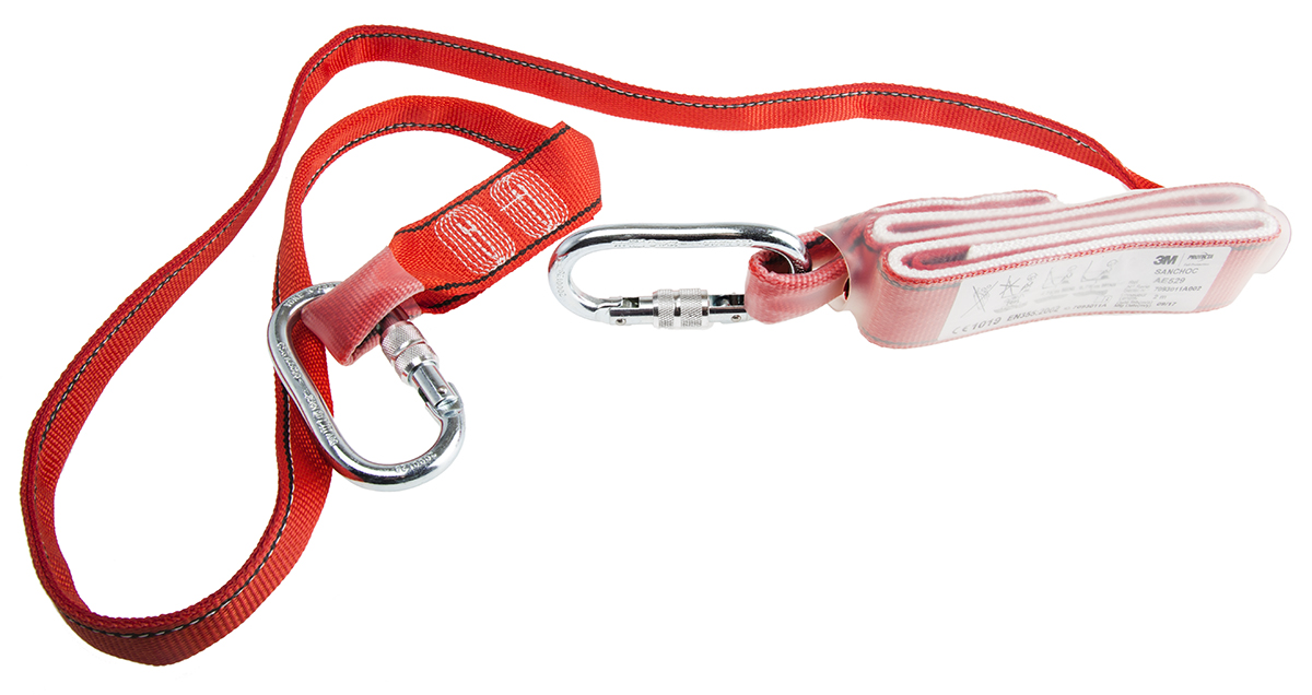 Protecta 2 m Fall Arrest Shock Absorbing Lanyard Screw Snap Hook Single