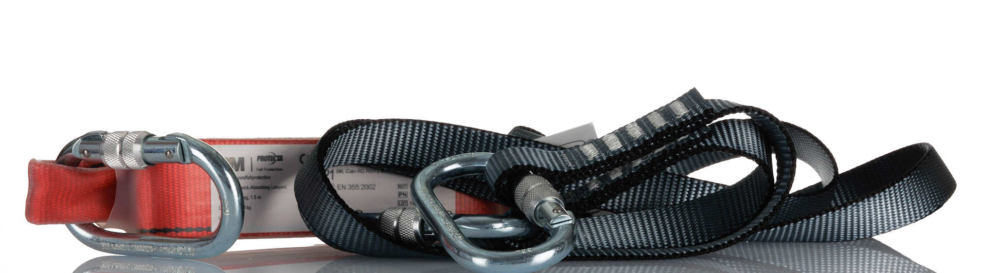 Protecta 1.5 m Fall Arrest Shock Absorbing Lanyard Screw Carabiner Twin