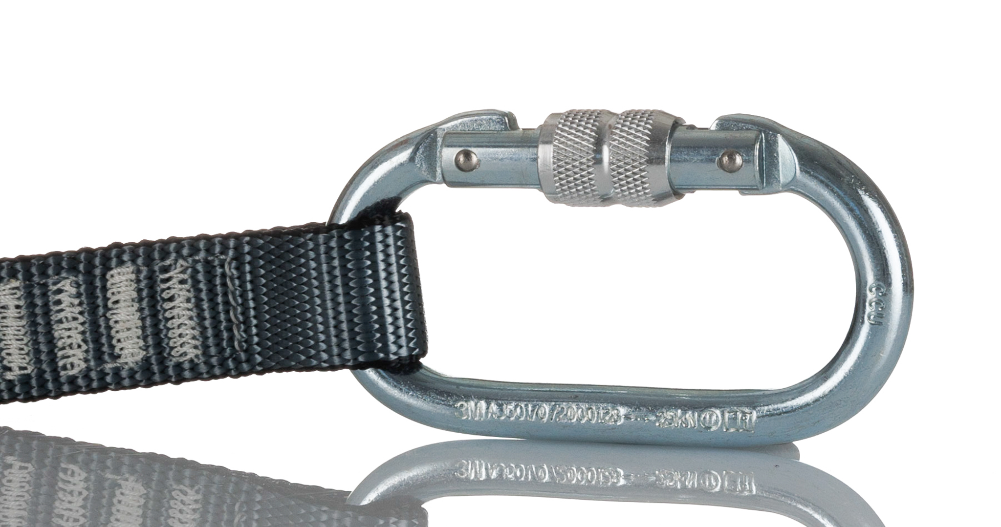 ae5315waa Protecta 1.5 m Fall Arrest Shock Absorbing Lanyard Screw Carabiner Twin