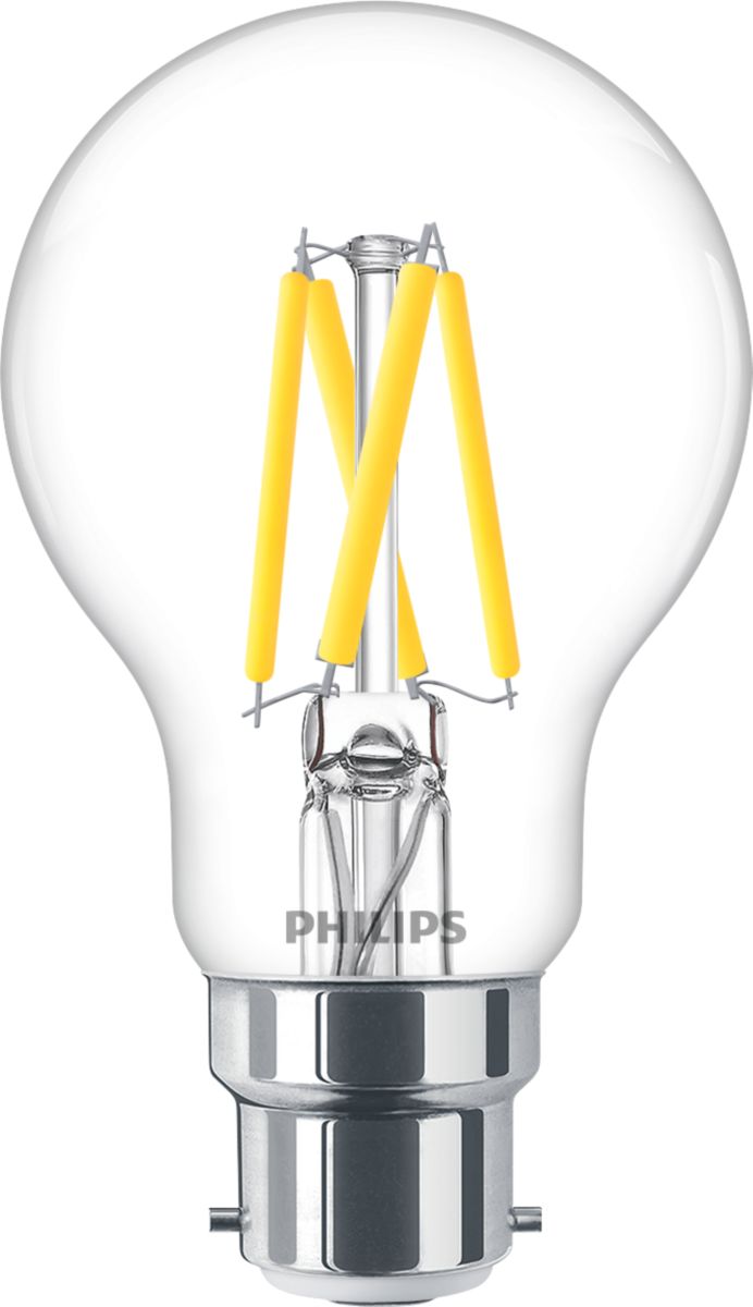 Philips MASTER B22 LED Bulbs 3.4 W(40W), 2200/2700K, Warm Glow, Bulb shape