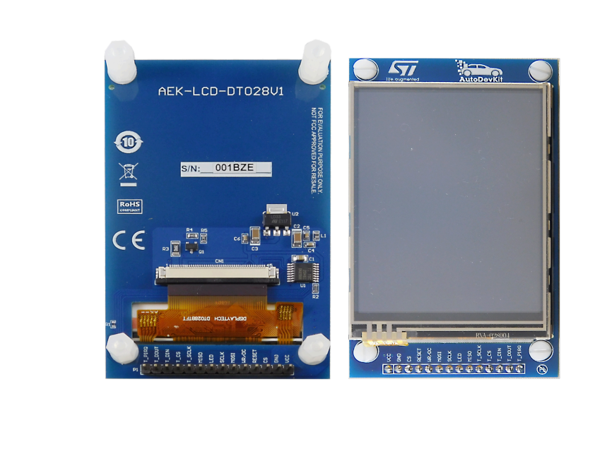 STMicroelectronics LCD Evaluation Board AEK-LCD-DT028V1