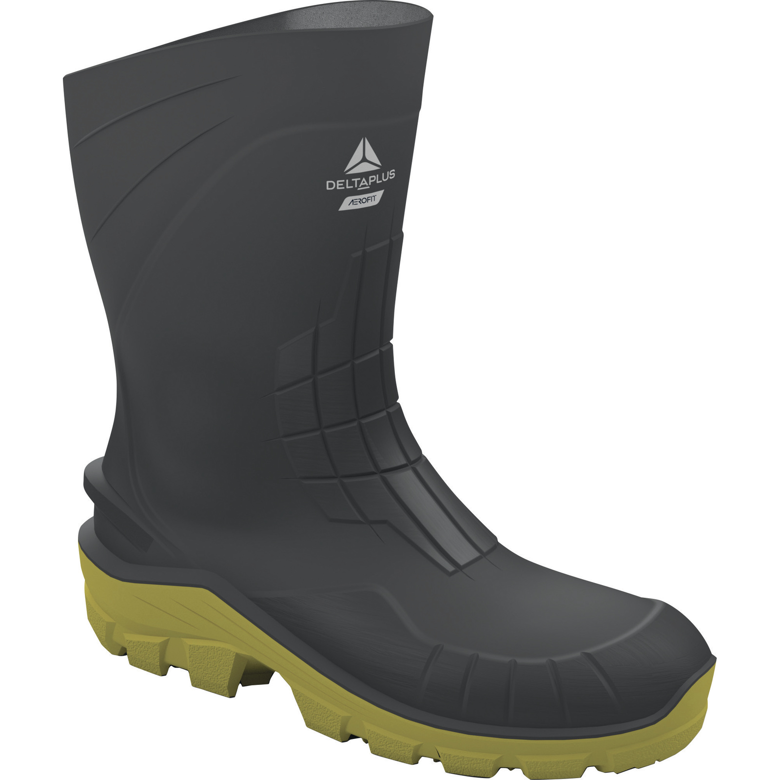 Delta Plus AEROTECH Yellow, Black Stainless Steel Toe Capped Unisex Safety Boots 3.5, EU 36 CE