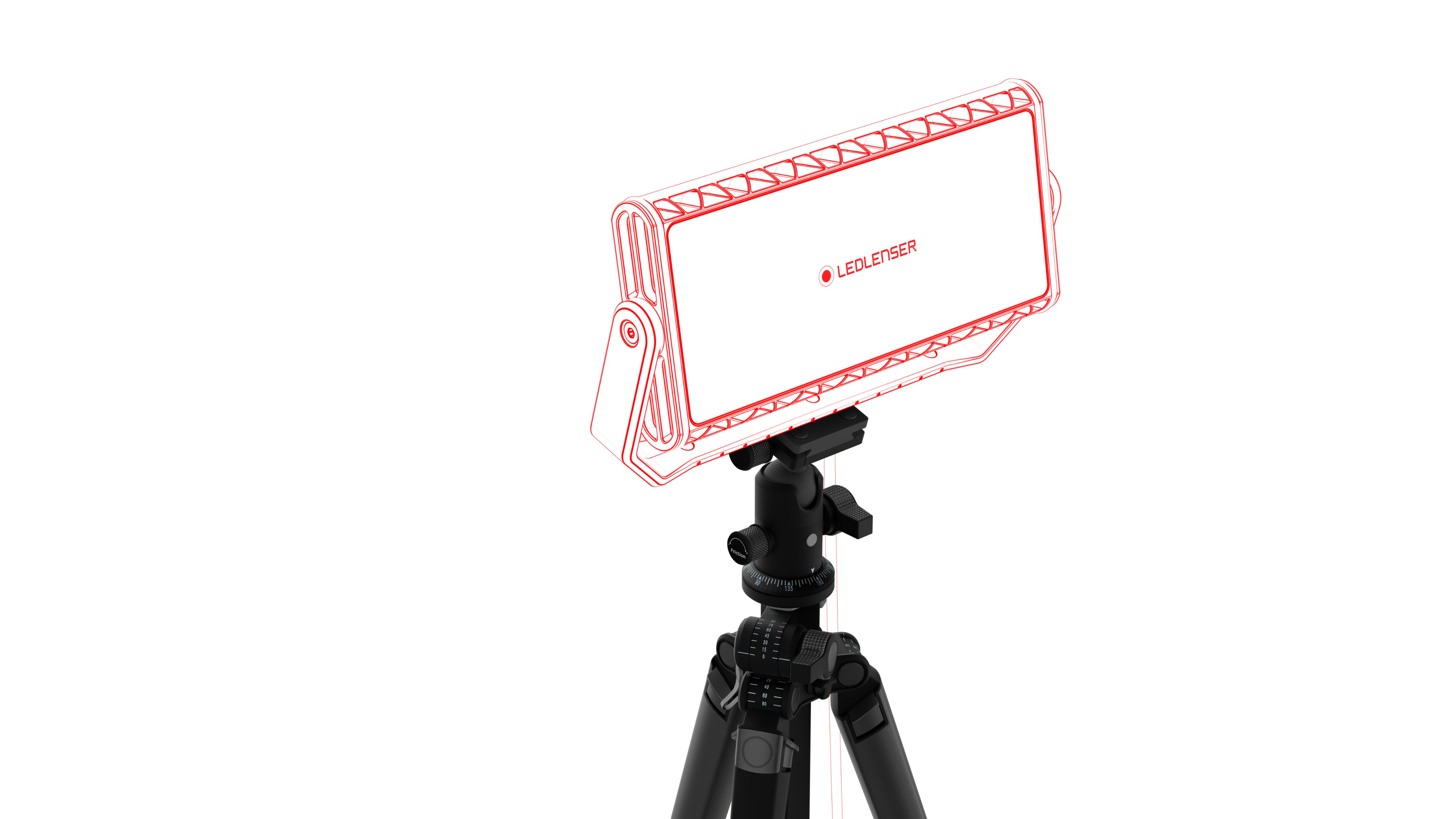 af12c-work LEDLENSER AF12C Floodlight, 96 LED, 75 W Black, 8000 lm, IP67, 240V