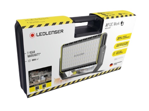 af12c-work LEDLENSER AF12C Floodlight, 96 LED, 75 W Black, 8000 lm, IP67, 240V