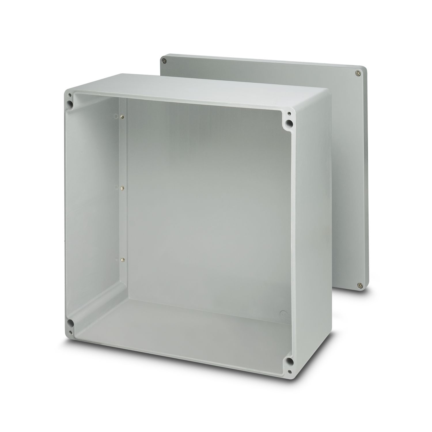 Phoenix Contact E PE A Series Grey Glass Fibre Reinforced Polyester Junction Box, 250 x 400 x 121mm