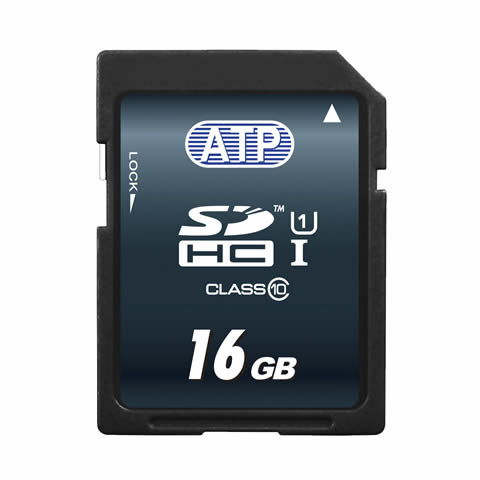 ATP 16 GB Industrial Grade SDHC SD Card, UHS 1 U1, Class 10